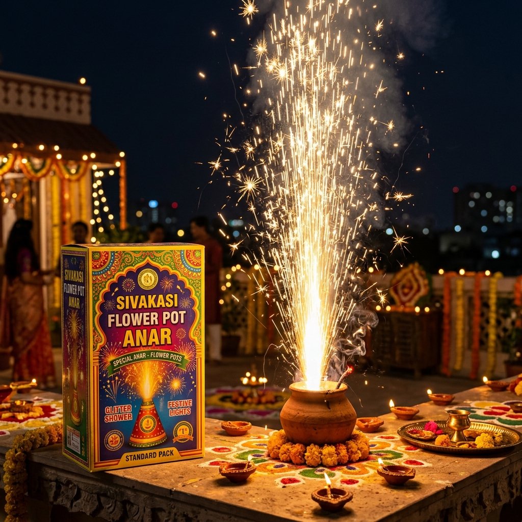 Flower Pot Big - Sivakasi Crackers