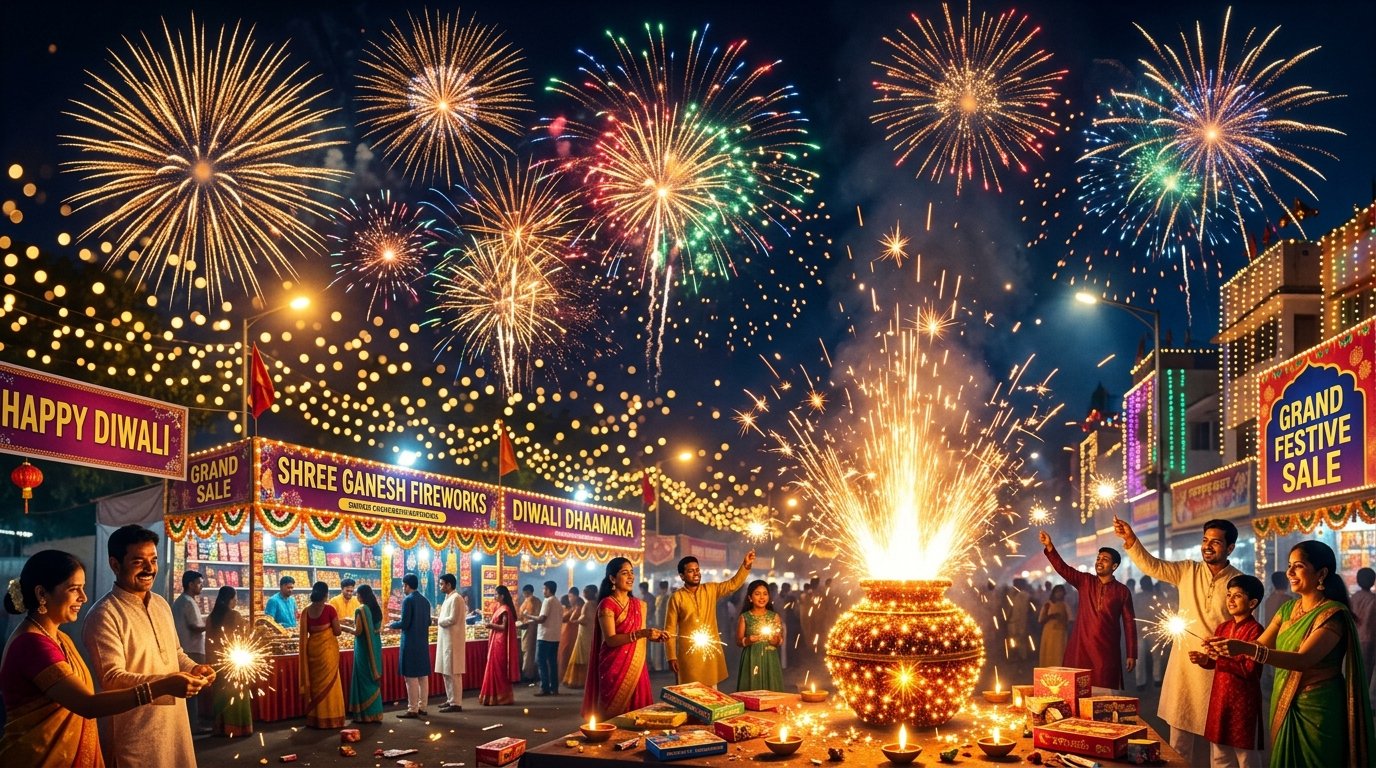 Festival Fireworks Celebration Sivakasi